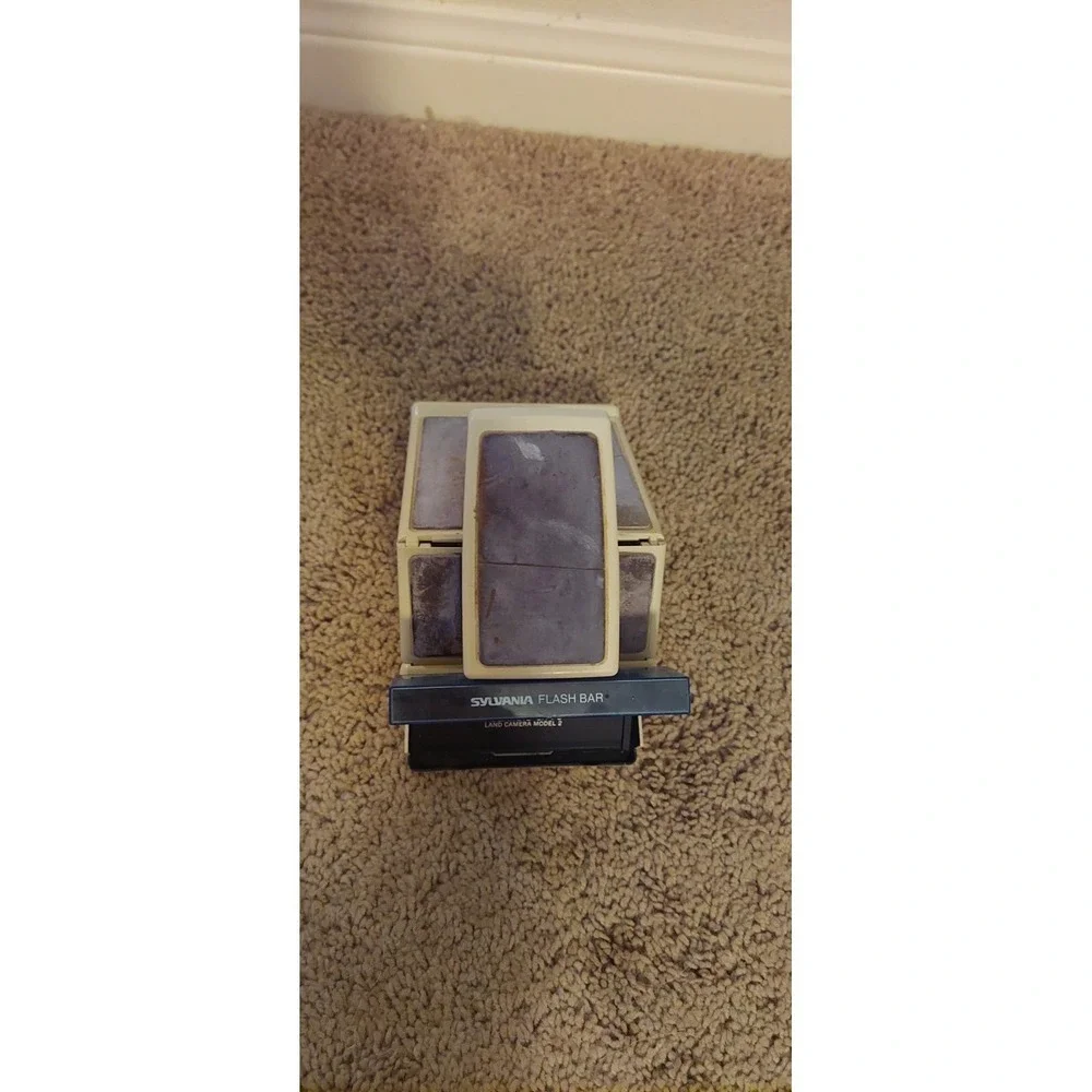 Polaroid SX-70 Land Camera Model 2 + Flash Bar | Vintage Folding Instant Camera